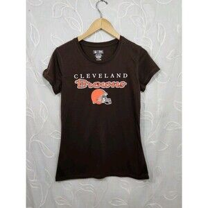 NFL Team Apparel Women’s T Shirt Medium Cleveland Browns Football EUC